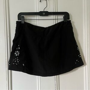 black athletic skort